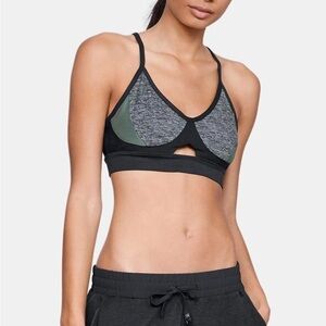 Under Armour Black and Gray Sports Bra